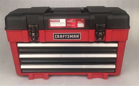 craftsman large 3 drawer metal tool.box|portable three drawer tool chest.